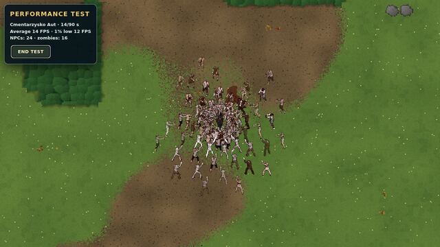 Horda zombie na polu